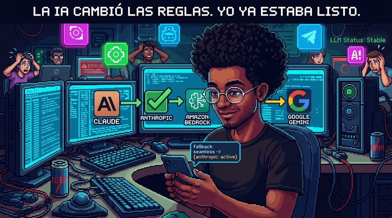 La IA cambió las reglas — arquitectura de fallback entre modelos